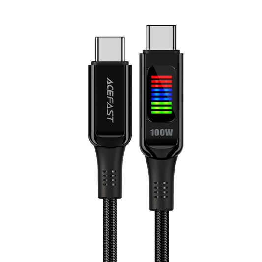 USB-C kabel za punjenje i prijenos podataka - USB-C Acefast C7-03, 100W, 1.2m, Crni
