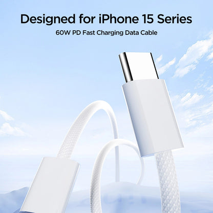 Kabel za Prijenos Podataka i Punjenje USB-C - USB-C Joyroom S-A45, 60W, 1m, Bijeli