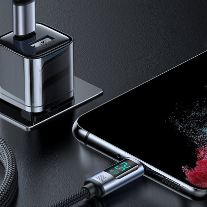 Kabel za podatke i punjenje USB-C - USB-C Joyroom S-A16 Prism Display, 100W, 1.2m, Crni