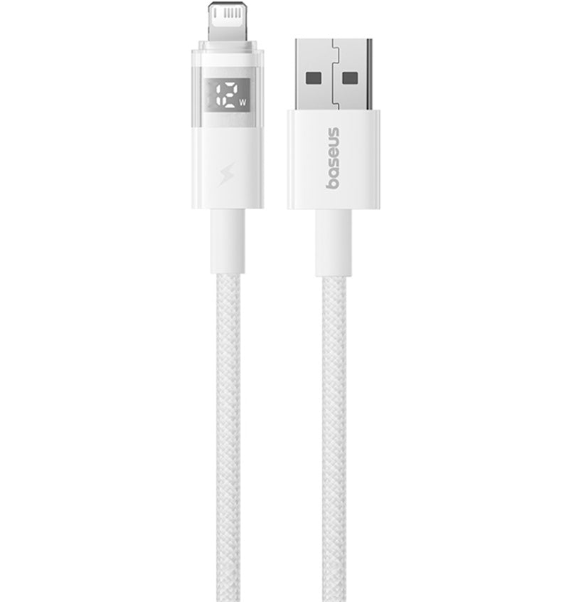 Kabel za podatke i punjenje USB-A - Lightning Baseus Display 2, 18W, 1m, Bijeli P10382700211-00