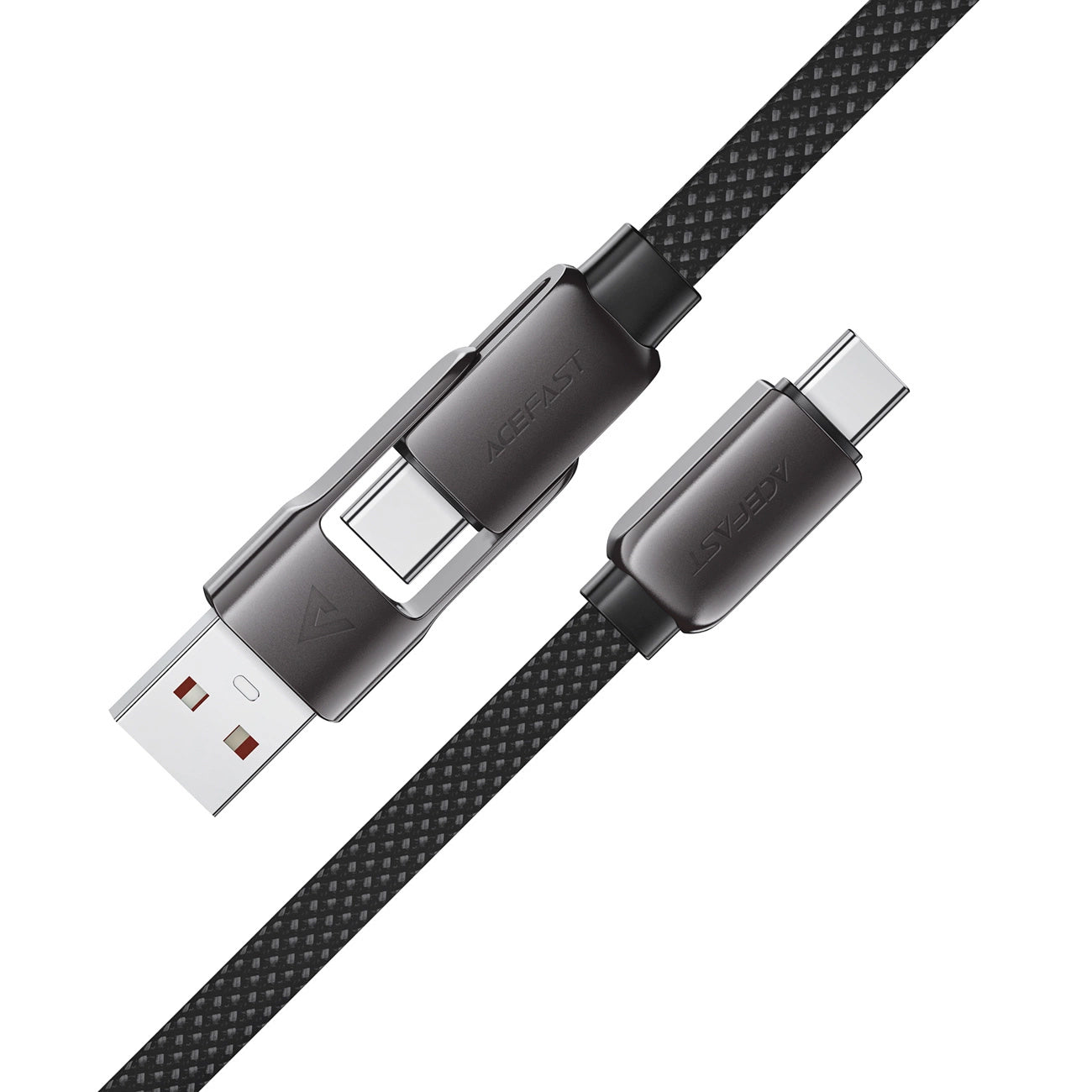 Kabel za podatke i punjenje USB-C - USB-A / USB-C Acefast C13-05, 60W, 0.2m, Crni