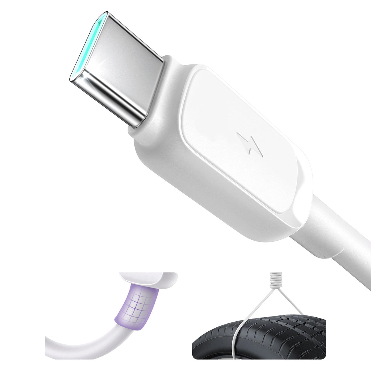 Kabel za podatke i punjenje USB-A - USB-C Joyroom S-A14, 20W, 1.2m, Bijeli