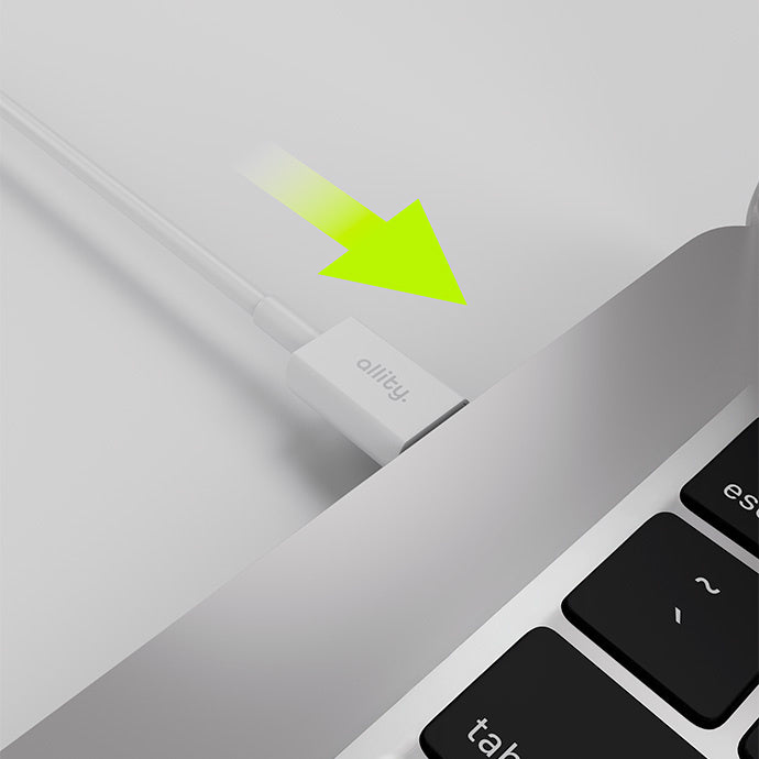 Kabel za podatke i punjenje USB-C - USB-C Allity. AUC-03, 100W, 2m, Bijeli