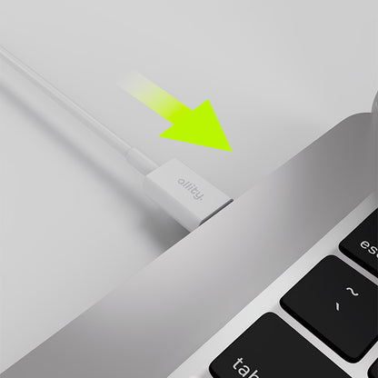 Kabel za podatke i punjenje USB-C - USB-C Allity. AUC-03, 100W, 2m, Bijeli