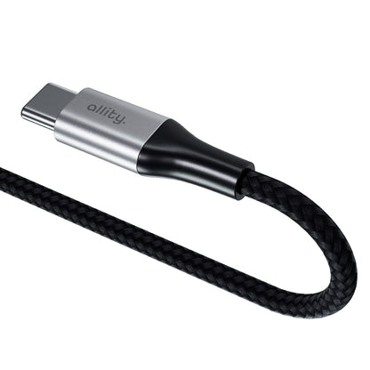 Kabel za podatke i punjenje USB-C - USB-C Allity. AUC-01, 100W, 2m, Crna