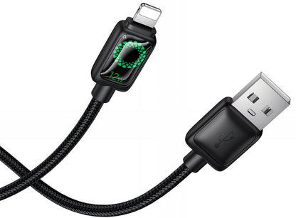 Kabel za podatke i punjenje USB-A - Lightning HOCO U146, 12W, 1.2m, Crni