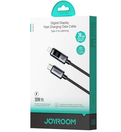 Kabel za podatke i punjenje USB-C - Lightning Joyroom S-A16 Pro Prism Display, 30W, 1.2m, Crni