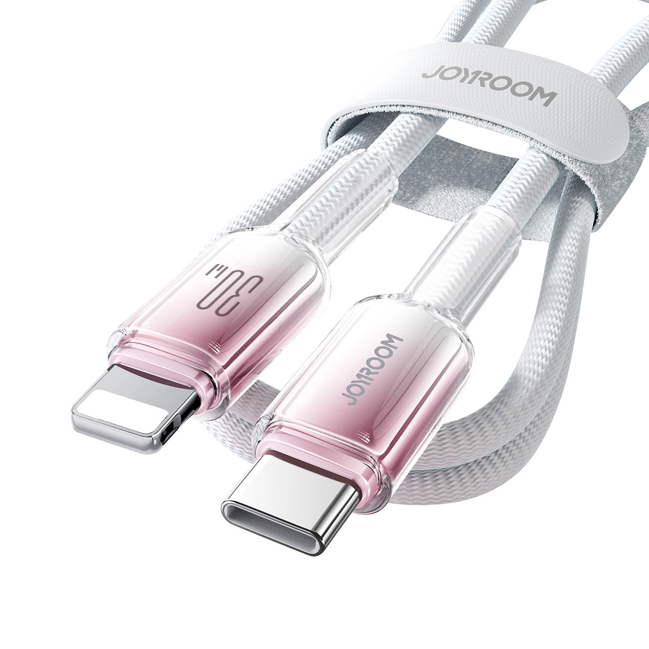USB-C kabel za prijenos podataka i punjenje - Lightning Joyroom S-A42, 30W, 1.2m, Bijela