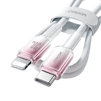 USB-C kabel za prijenos podataka i punjenje - Lightning Joyroom S-A42, 30W, 1.2m, Bijela