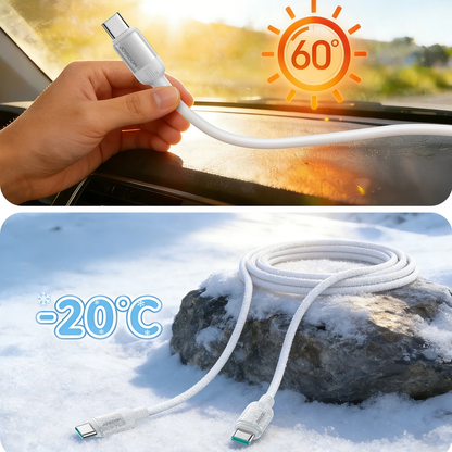 USB-C - USB-C kabel za prijenos podataka i punjenje Joyroom S-A62 Lively, 60W, 1.2m, Bijela