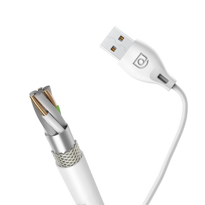 Kabel za prijenos podataka i punjenje USB-A - Lightning Dudao L4L, 18W, 1m, Bijeli