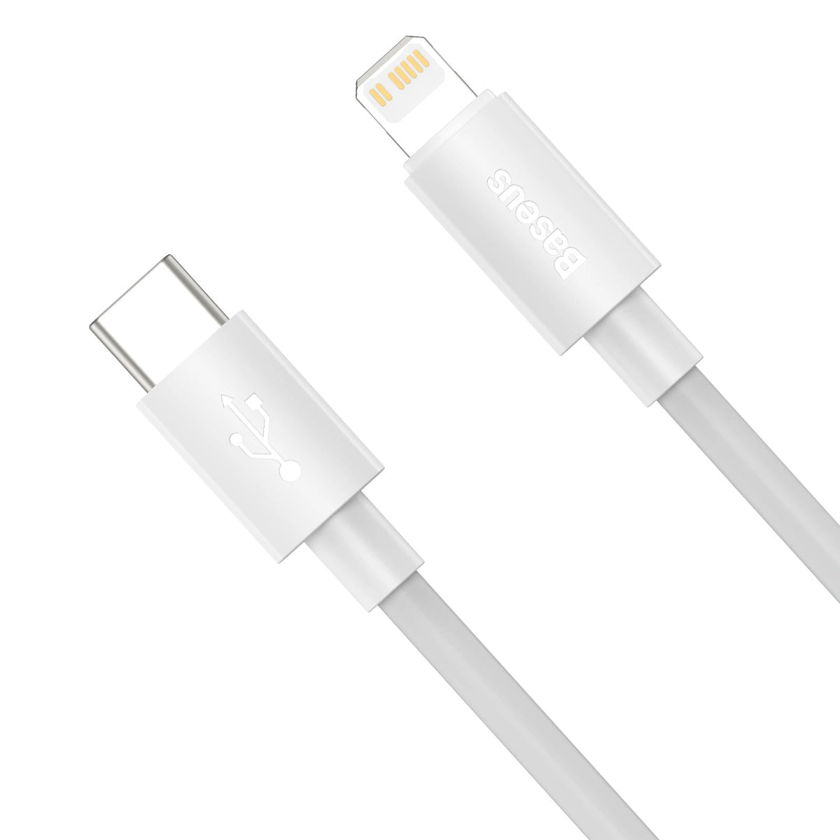 Kabel za Prijenos Podataka i Punjenje USB-C - Lightning Baseus Simple Wisdom, 20W, 1.5m, Set 2 komada, Bijeli