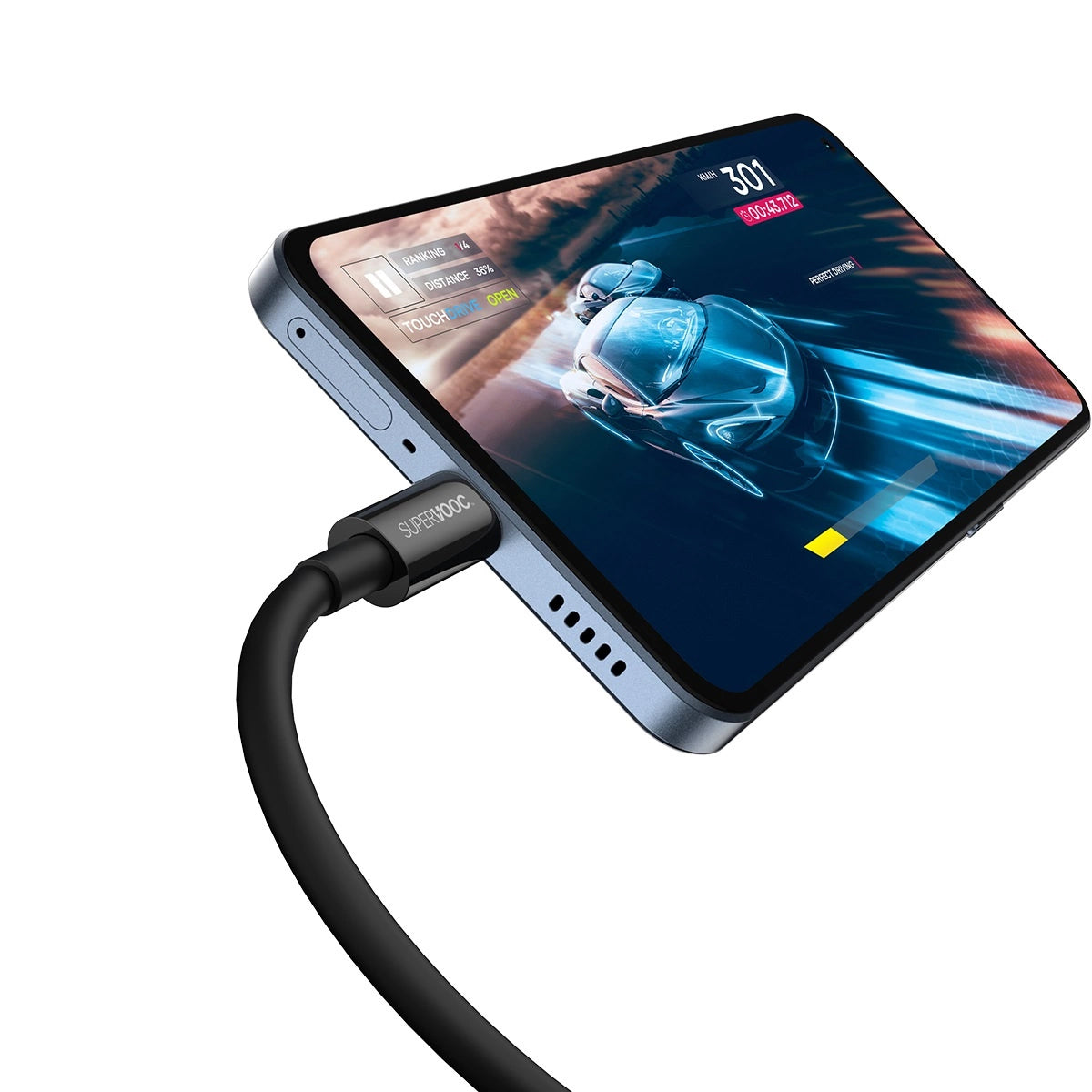 Kabel za Prijenos Podataka i Punjenje USB-A - USB-C Baseus Superior Series, 65W, 2m, Crni CAYS001001
