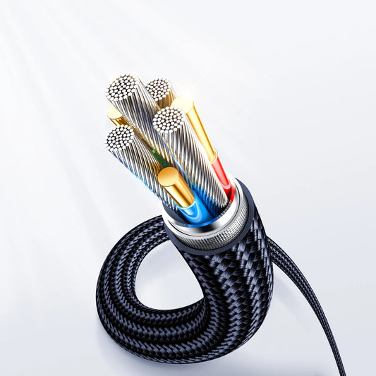 Kabel za podatke i punjenje USB-C - USB-C Joyroom A4 Display, 100W, 1.2m, Plavi
