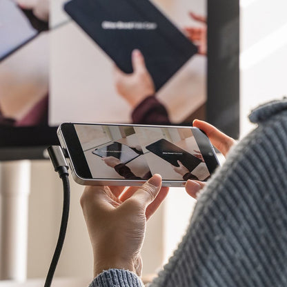 Kabel za prijenos podataka i punjenje USB-C - USB-C Ringke 2X2 Angled, 240W, 1m, Crni