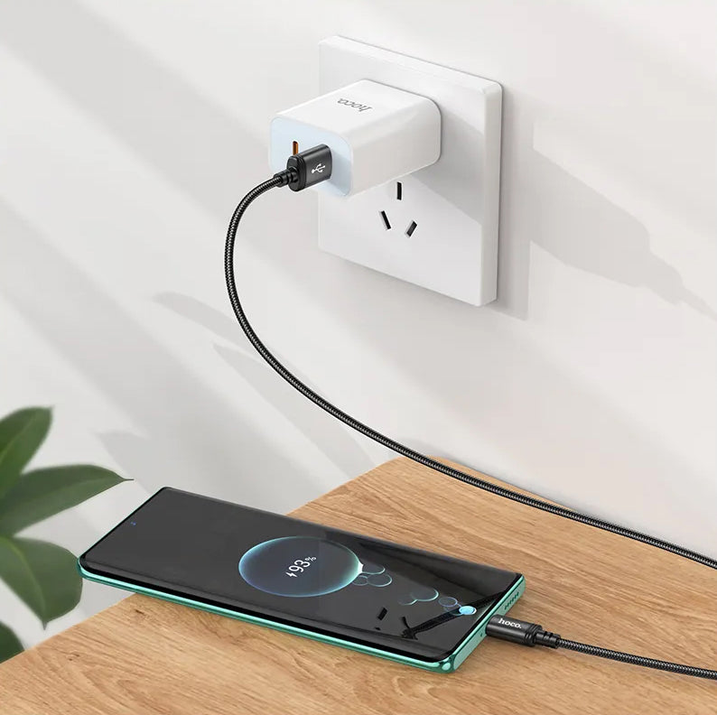 Kabel za podatke i punjenje USB-A - USB-C HOCO X89, 18W, 2m, Crni