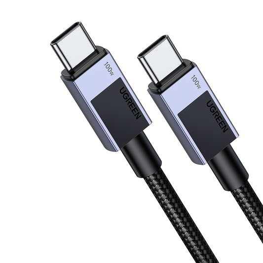 Kabel za prijenos podataka i punjenje USB-C - USB-C UGREEN L512, 100W, 0.5m, Sivi