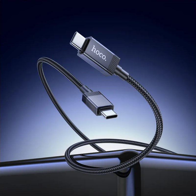 Kabel za podatke i punjenje USB-C - USB-C HOCO X118 Display, 60W, 1m, Crni