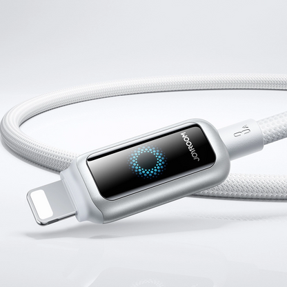 Kabel za podatke i punjenje USB-A - Lightning Joyroom S-A55 StarFlight Display, 18W, 1.2m, Bijeli