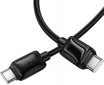 Kabel za podatke i punjenje USB-C - USB-C HOCO U146, 60W, 1.2m, Crni