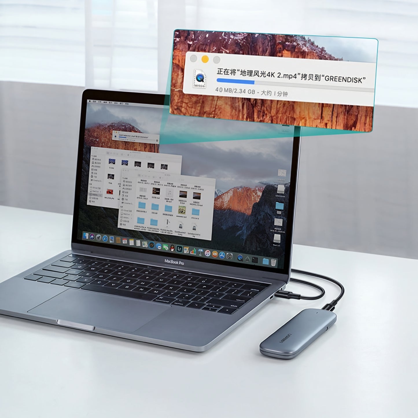 Kabel za podatke i punjenje USB-C - USB-C UGREEN US300, 100W, 2m, Bijeli