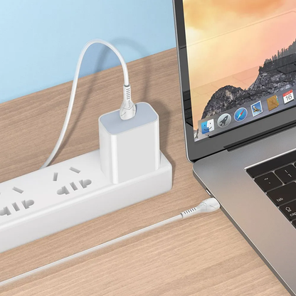 Kabel za podatke i punjenje USB-C - USB-C HOCO X37, 60W, 1m, Bijeli