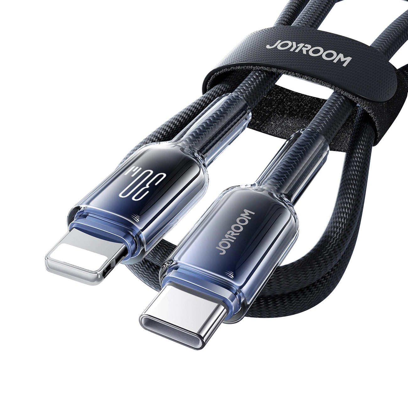 USB-C kabel za prijenos podataka i punjenje - Lightning Joyroom S-A42, 30W, 1.2m, Crna