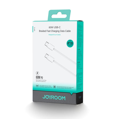 Kabel za Prijenos Podataka i Punjenje USB-C - USB-C Joyroom S-A45, 60W, 1m, Bijeli