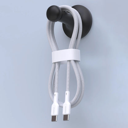 Kabel za podatke i punjenje USB-C - USB-C Dudao L9C, 65W, 1m, Bijeli