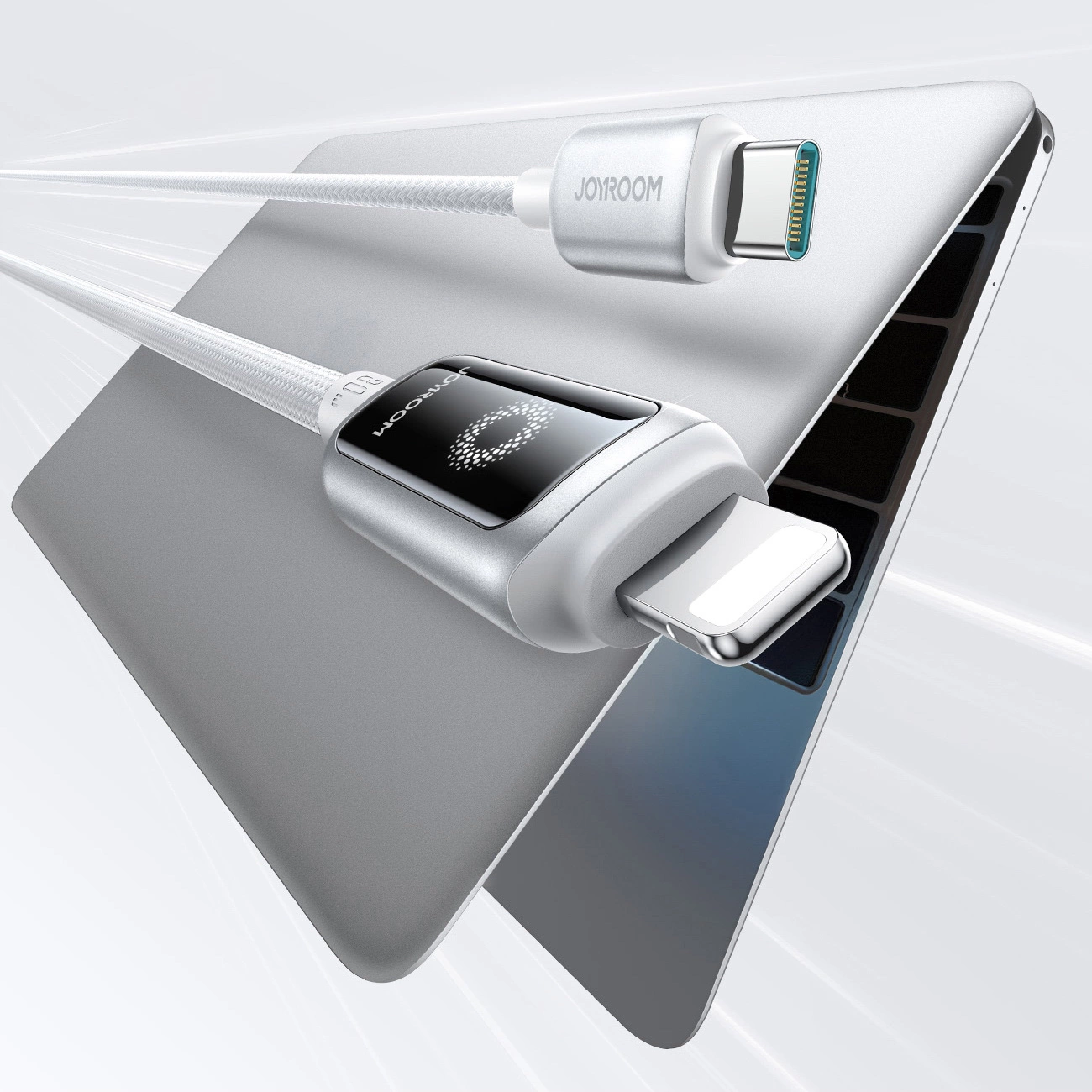 Kabel za podatke i punjenje USB-C - Lightning Joyroom S-A55 StarFlight Display, 30W, 1.2m, Bijeli