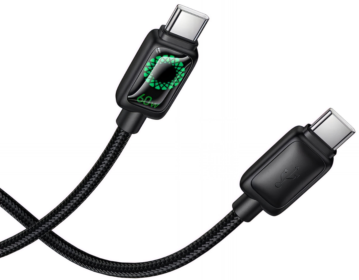 Kabel za podatke i punjenje USB-C - USB-C HOCO U146, 60W, 1.2m, Crni