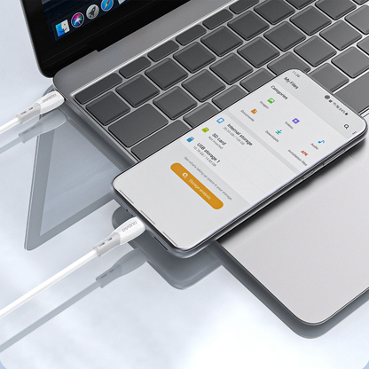 USB-C kabel za punjenje i prijenos podataka Dudao L25SC, 60W, 2m, Bijeli