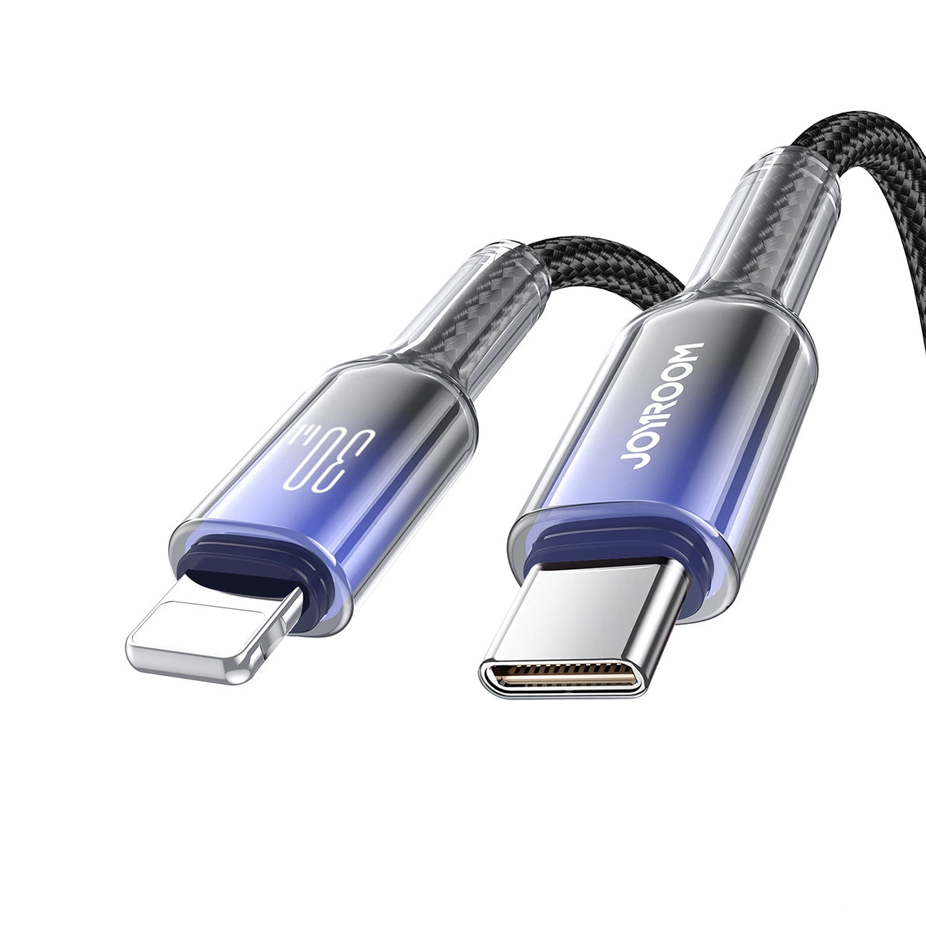 USB-C kabel za prijenos podataka i punjenje - Lightning Joyroom S-A42, 30W, 1.2m, Crna