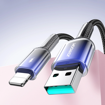 USB-A kabel za prijenos podataka i punjenje - Lightning Joyroom S-A42, 18W, 1.2m, Crna