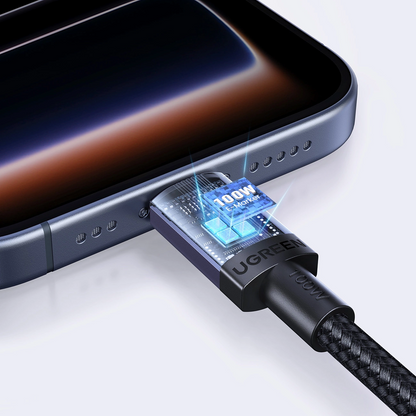 USB-C - USB-C UGREEN kabel za prijenos podataka i punjenje, 100W, 3m, crni