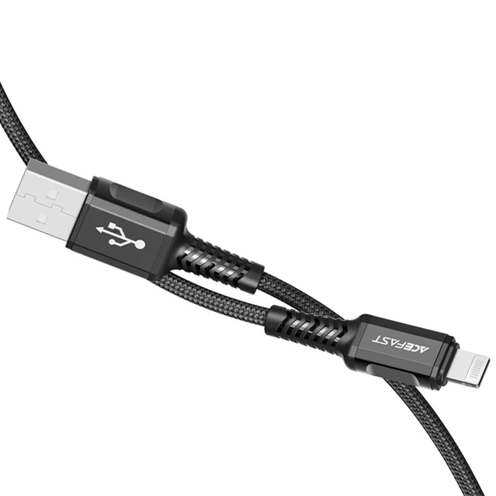 Kabel za podatke i punjenje USB-A - Lightning Acefast C1-02, 18W, 1.2m, Crni