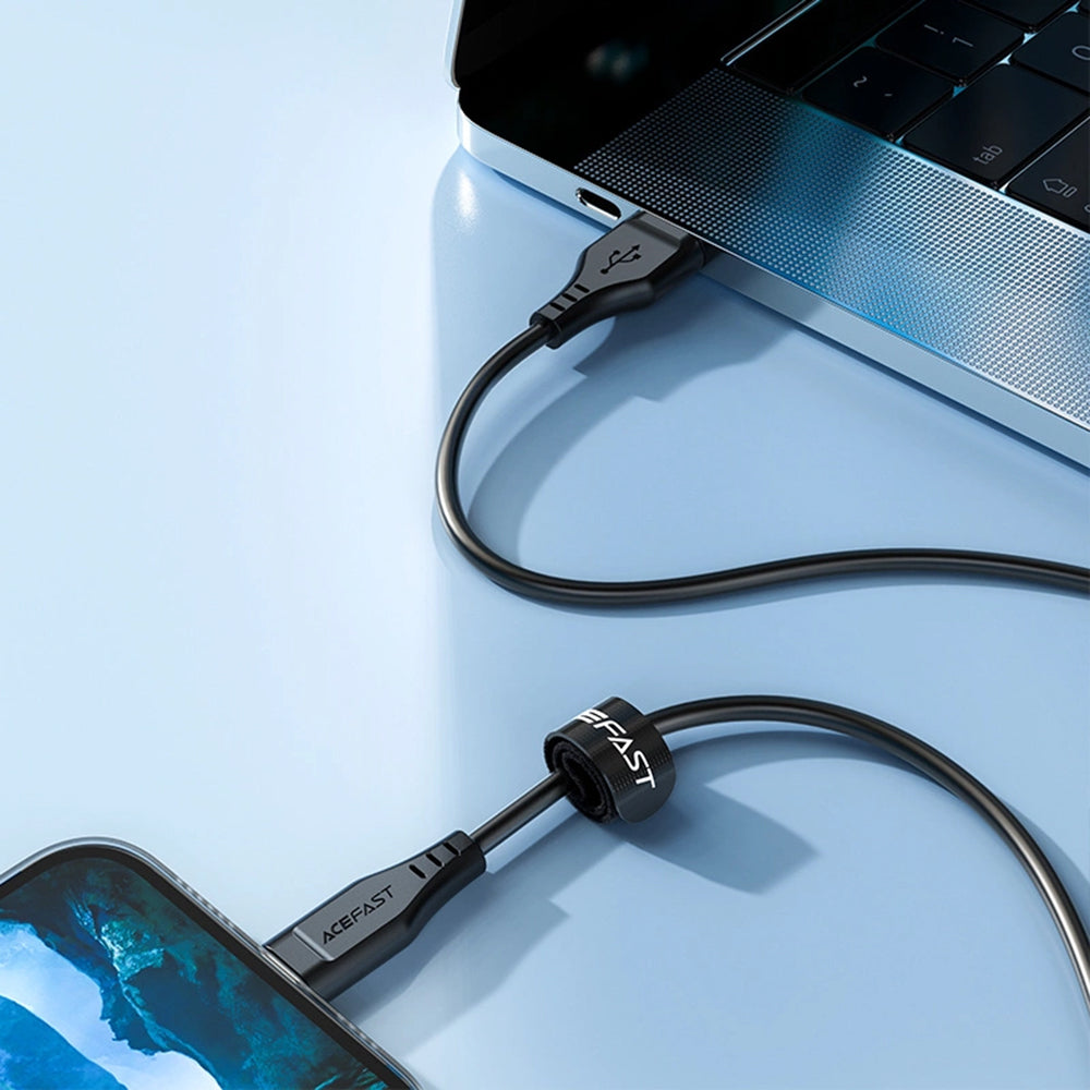 Kabel za podatke i punjenje USB-A - Lightning Acefast C3-02, 18W, 1.2m, Crni