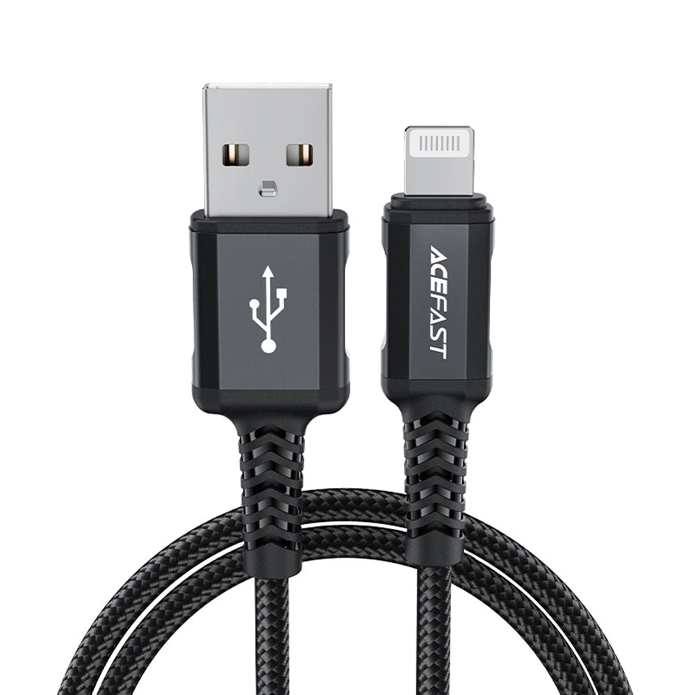 Kabel za podatke i punjenje USB-A - Lightning Acefast C4-02, 18W, 1.8m, Crni