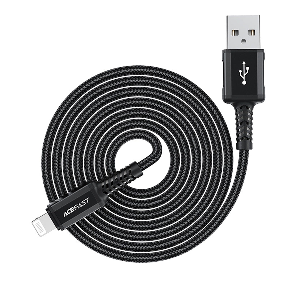 Kabel za podatke i punjenje USB-A - Lightning Acefast C4-02, 18W, 1.8m, Crni