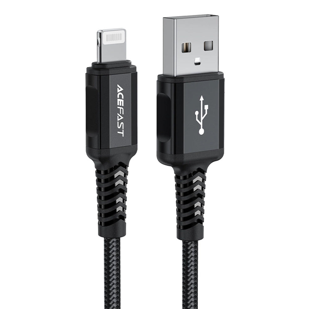 Kabel za podatke i punjenje USB-A - Lightning Acefast C4-02, 18W, 1.8m, Crni