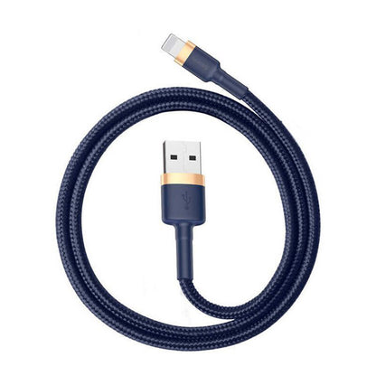 Kabel za podatke i punjenje USB-A - Lightning Baseus Cafule, 18W, 1m, Plavo Zlatni CALKLF-BV3