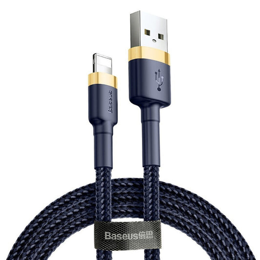 Kabel za podatke i punjenje USB-A - Lightning Baseus Cafule, 18W, 1m, Plavo Zlatni CALKLF-BV3