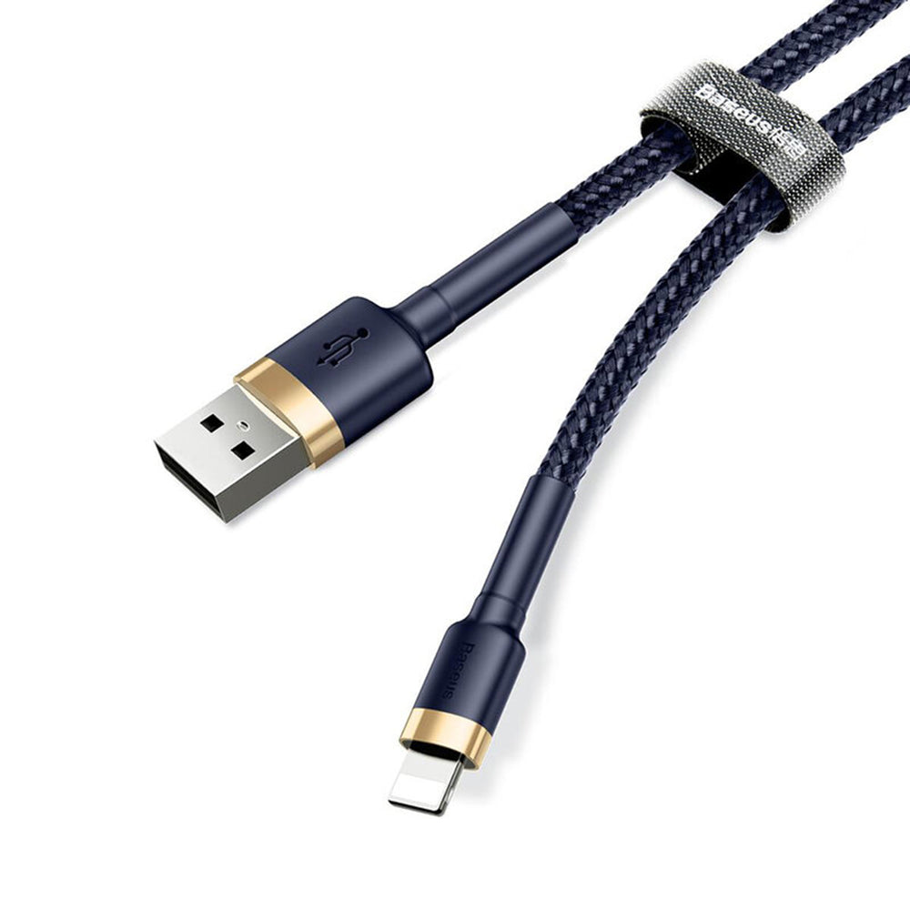Kabel za podatke i punjenje USB-A - Lightning Baseus Cafule, 18W, 1m, Plavo Zlatni CALKLF-BV3
