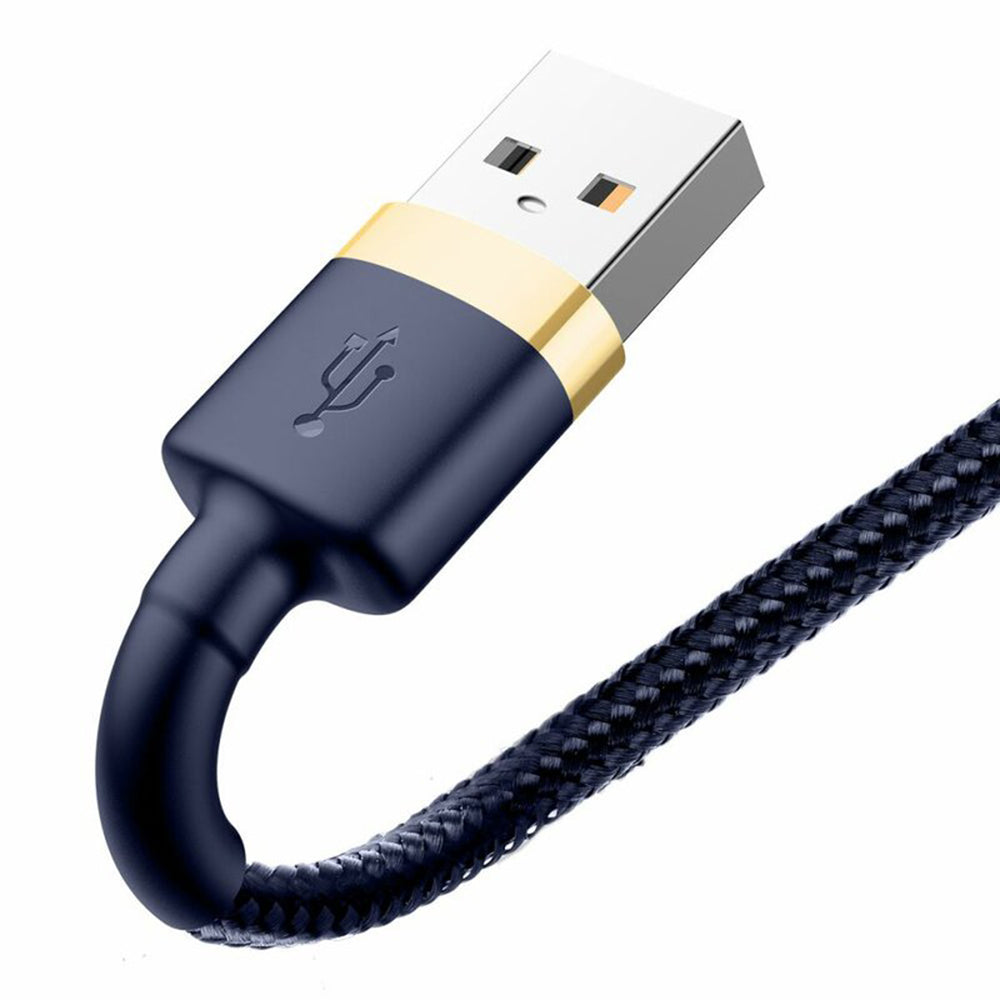 Kabel za podatke i punjenje USB-A - Lightning Baseus Cafule, 18W, 1m, Plavo Zlatni CALKLF-BV3