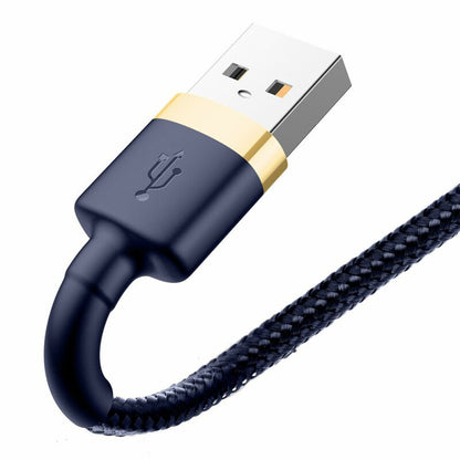 Kabel za podatke i punjenje USB-A - Lightning Baseus Cafule, 18W, 1m, Plavo Zlatni CALKLF-BV3