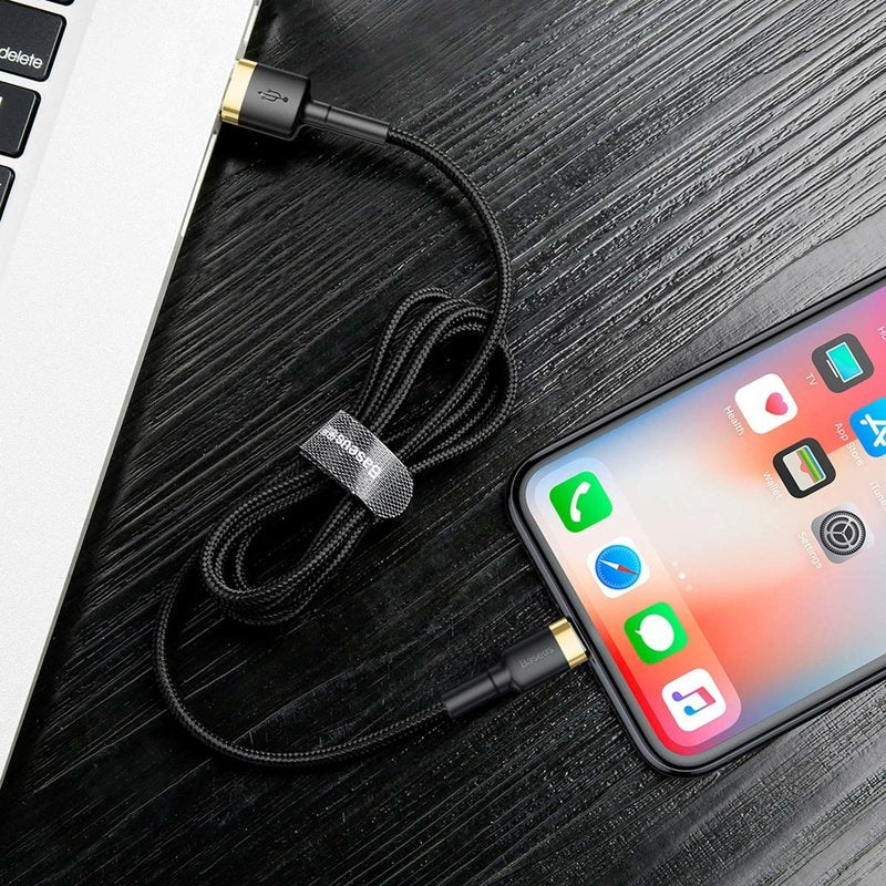 Kabel za podatke i punjenje USB-A - Lightning Baseus Cafule, 18W, 2m, Zlatni CALKLF-CV1