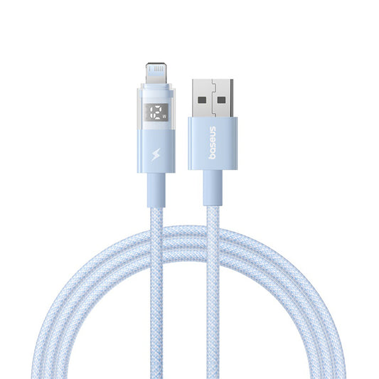 Kabel za prijenos podataka i punjenje USB-A - Lightning Baseus Display 2, 12W, 2m, Plavi P10382700311-01