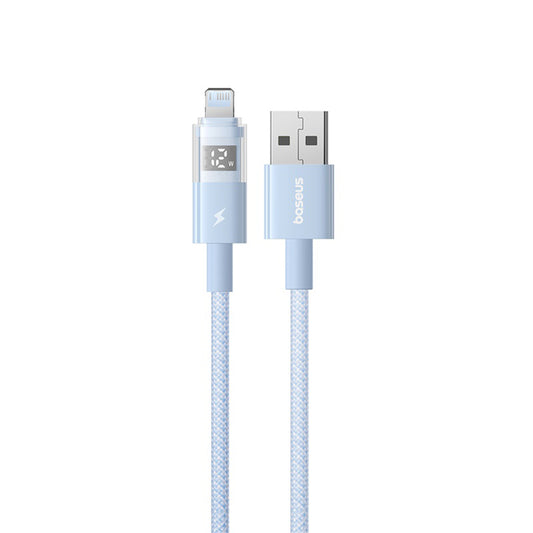 Kabel za prijenos podataka i punjenje USB-A - Lightning Baseus Display 2, 12W, 2m, Plavi P10382700311-01