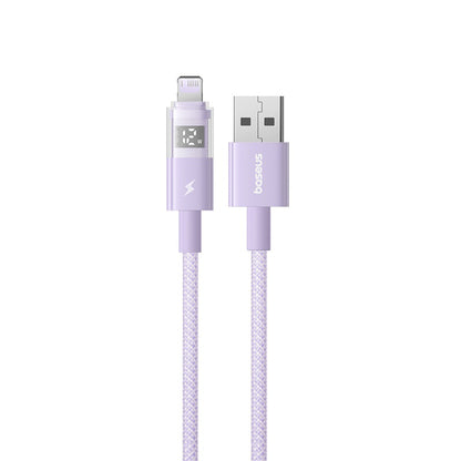 Kabel za podatke i punjenje USB-A - Lightning Baseus Display 2, 12W, 1m, Ljubičasti P10382700511-00