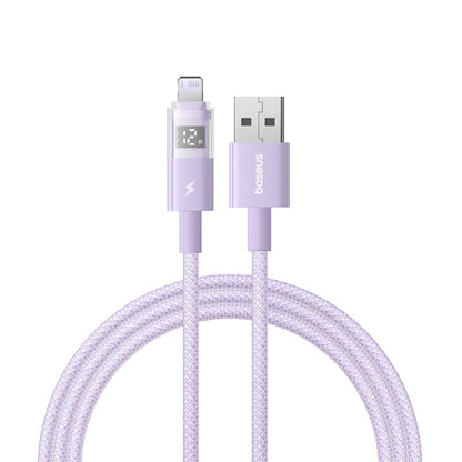 Kabel za podatke i punjenje USB-A - Lightning Baseus Display 2, 12W, 1m, Ljubičasti P10382700511-00